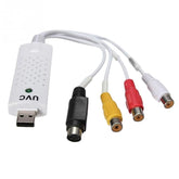 Adaptador de tarjeta de captura de audio y video USB 2.0 portátil Captura de video VHS a DVD para Win7 / Win8 / XP / Vista, unidad libre